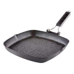 Bistecchiera Alluminio antiaderente (26x26cm) MARMORELLA Grigio pietra 05280260ABV