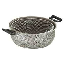 Friggitrice con cestello (24cm) Alluminio antiaderente JANET 2.0 Grigio pietra JANE2FRI2MXXXX24