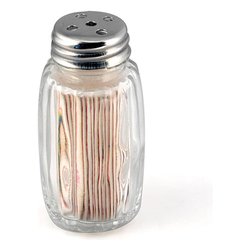 Porta stuzzicadenti (4x8cm) costolato Cromo Art 2