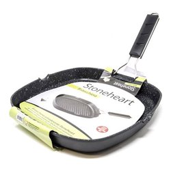 Bistecchiera Alluminio antiaderente (28x28cm) STONEHEART Nero