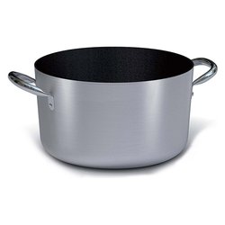 Casseruola Alluminio antiaderente (24cm) PROFESSIONALE SERIE 2000 Alluminato e Nero 2018 24