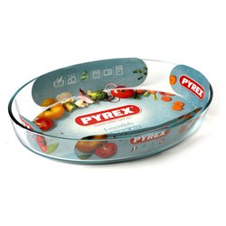 Pirofila Vetro temperato (21x13cm) ovale Trasparente 221B000