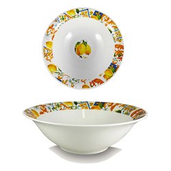 Insalatiera Porcellana (24cm) LEMON Bianco multicolore 55772