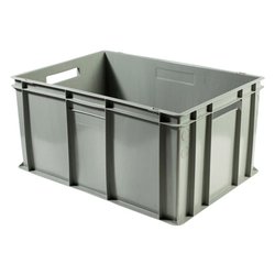 Cassetta EUROPA con maniglie per alimenti Grigio (60x40x22cm) E6422MPGR