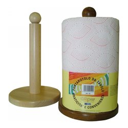 Porta rotolo noce o naturale da tavola Assortito Art 52