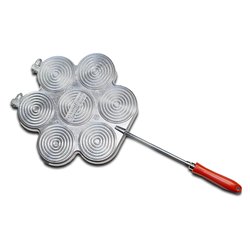 Tigelliera Alluminio 7 posti d. 90 mm Silver Art 381