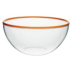 Coppa Plastica San (14cm) SATURNO Trasparente e Rosso 141