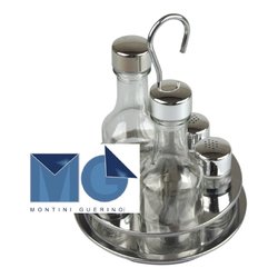 Set condimento 4 pz Menage DAISY Cromo 813EE