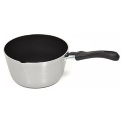 Casseruola Alluminio antiaderente (12cm) conica con beccuccio FIREWORKS Grigio e Nero FIRO1225GR01