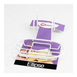 Porta sapone appoggio per vasca da bagno ELLIPSE Bianco (15x9x9 cm) 40 02 01