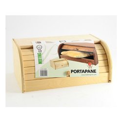 Porta pane (39x25x17cm) con serrandina Naturale 180