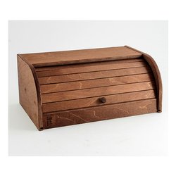 Porta pane (39x25x17cm) con serrandina Tinto noce 181