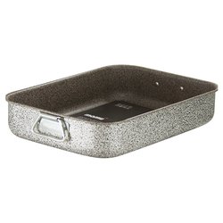 Rostiera Alluminio antiaderente (27,7x21x5,9cm) JANET 2.0 Grigio pietra JANE2ROSXXXXXX25