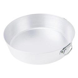 Teglia tortiera conica con anello Alluminio (34cm) PROFESSIONAL FAMILY Silver FAMA4334