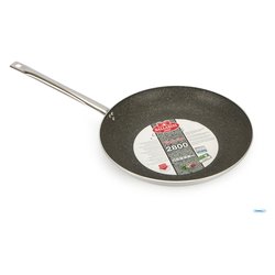 Padella Alluminio antiaderente (40cm) PROFESSIONALE SERIE 2800 Alluminato e Nero 2800 40