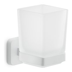 Porta spazzolino parete TONGA Bianco (6,4x9,7x10,5 cm) TO10 02