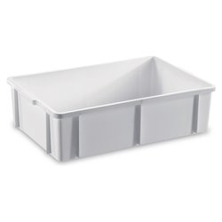 Cassetta sovrapponibile per alimenti (60x40x11cm) TRANSPORT Bianco 1875M2 BI
