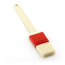 Pennello cucina setola naturale (24x4cm) Beige e Rosso FV 34063