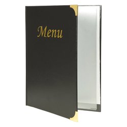 Porta menù A4 Basic (24x31,5cm) SECURIT Nero MC BRA4 BL