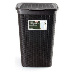 Porta biancheria Plastica (50Lt) ELEGANCE Moka 30052