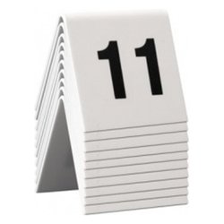 Segnaposto Set 10 Numeri da 11 a 20 (5,2x4,2x5,2cm) SECURIT Bianco TN 11 20 WT