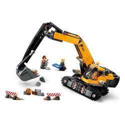 Escavatore da cantiere giallo ( 633 pz ) CITY GREAT VEHICLES 8a+ 60420
