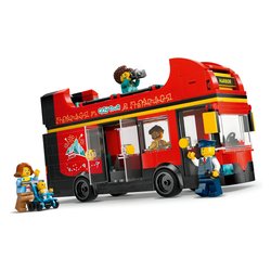 Autobus turistico rosso a due piani ( 384 pz ) CITY GREAT VEHICLES 7a+ 60407