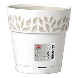 Vaso piante con riserva acqua Opera CLOE bianco (20x19 cm) 94050