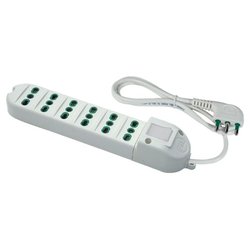 Multipresa tavolo 6 uscite con interruttore FIDO 10/16A Bianco 41043