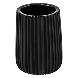 Bicchiere porta spazzolino PLISSÈ Nero (9x11 cm) CP905PLI ON
