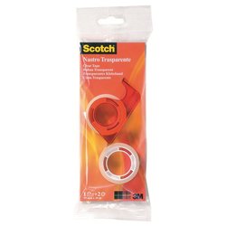 Set nastri adesivi T20 1,5cm x 10m 3M Trasparente Dispenser + 2 rotoli 7000095712