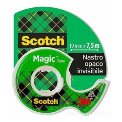 Nastro adesivo Invisible Magic K8 1,9cm x 7,5m 3M Trasparente opaco 7100086322