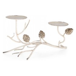 Porta candela (32x165x16,5cm) 2F DEMETRA Bianco 0185262