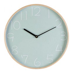 Orologio da parete (4,8x40,8cm) LORENS Verde chiaro 0182450