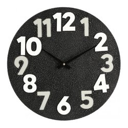 Orologio da parete (40cm) TIMING Nero 0182408