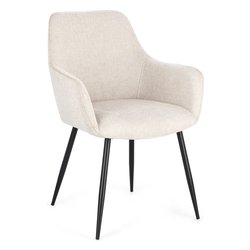 CORA Sedia Nero e Beige