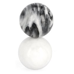 Sfera (1pz) KANDY Grigio e Bianco 0183017