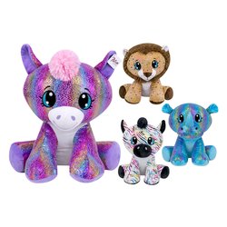 Peluche Animale seduto con decori (50cm) PELUX Assortito 83284