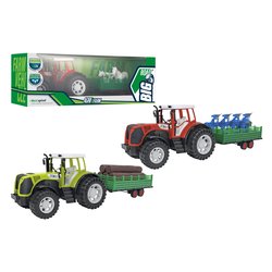 Trattaore a frizione con rimorchio (50cm) BIG ROAD Assortito 42425