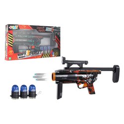 Fucile blaster Triplo sparo 20 proiettili e 3 pallettoni (50cm) W’TOY Assortito 42443