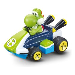 Radiocomando Mini Yoshi 2,4 GHz scala 1:50 (4,5cm) MARIO KART Verde e Blu 370430004