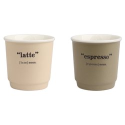 Set bicchierini caffè 2 pz Light COFFEE Art 1