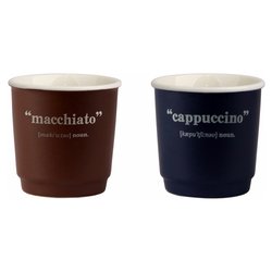 Set bicchierini caffè 2 pz Dark COFFEE Art 2