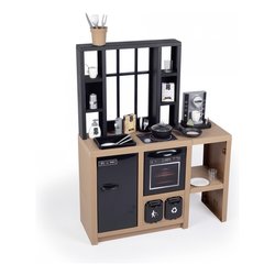 Cucina giocattolo Loft con accessori (74x29x96cm) Marrone e Nero 7600312600