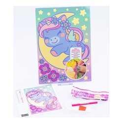 Quadro mosaico 3D Unicorn DIAMANTINY Assortito 90031