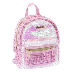 Zainetto small Tweed backpack GIRABRILLA (21,5x15,4x25,5cm) Rosa 19146