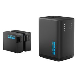 Batteria action cam per Gopro Dual Battery with Charger Black AEDBD 201 EU