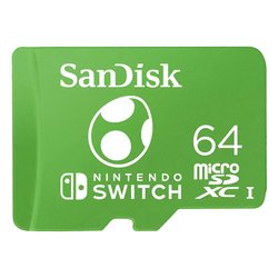 MicroSD 64GB SWITCH Nintendo Green SDSQXAO 064G GN6ZN