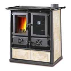 Cucina legna 7,9kW ROSETTA 5.0 VST Liberty panna 5 stelle (88,5x57,2x84,3cm)