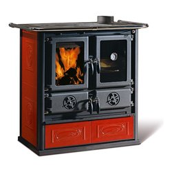 Cucina legna 7,9kW ROSETTA 5.0 Liberty bordeaux 5 stelle (88,5x57,2x84,3cm)